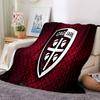 Cagliari Fußball Club Wappen Flanelldecke, Weiches Polyester, Modernes Design, Ganzjahres für Camping, Reisen, Geschenke für Feiertage oder Geburtstage