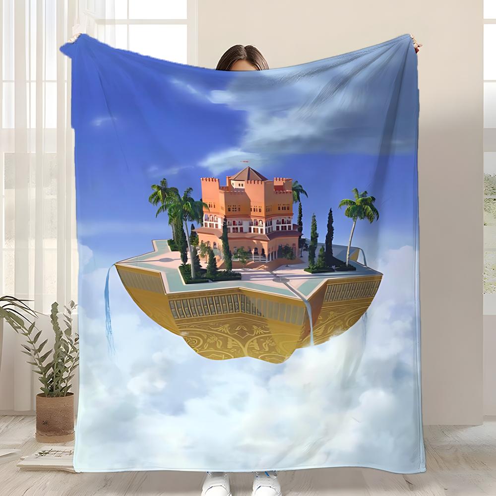 Singer D-Dellafuente Torii Yama Throw Kid-Friendly Flannel Throw Blanket Soft Warm Anti-Static Washable All Season