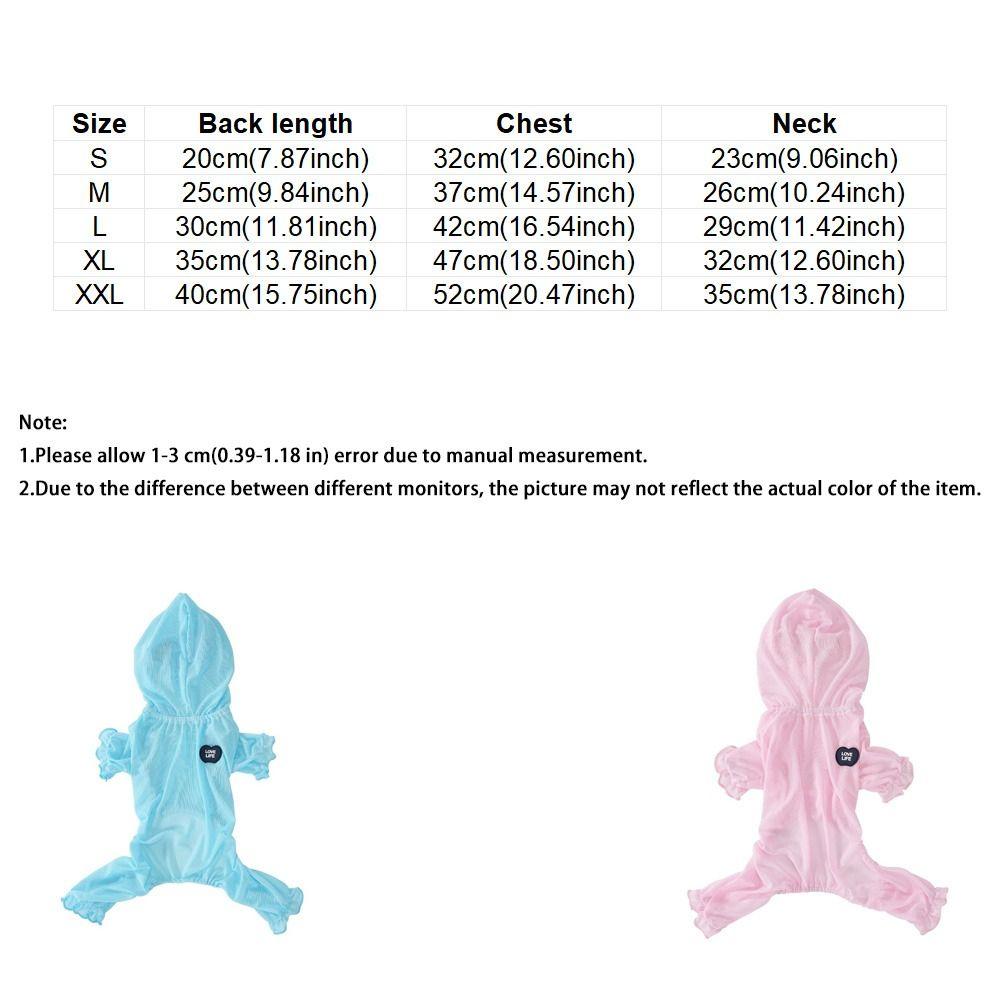 Fashion Breathable Mesh Dog Cooling Clothing Soft Full Body Pet Jumpsuit Hooded Dog Pajamas Spring Summer