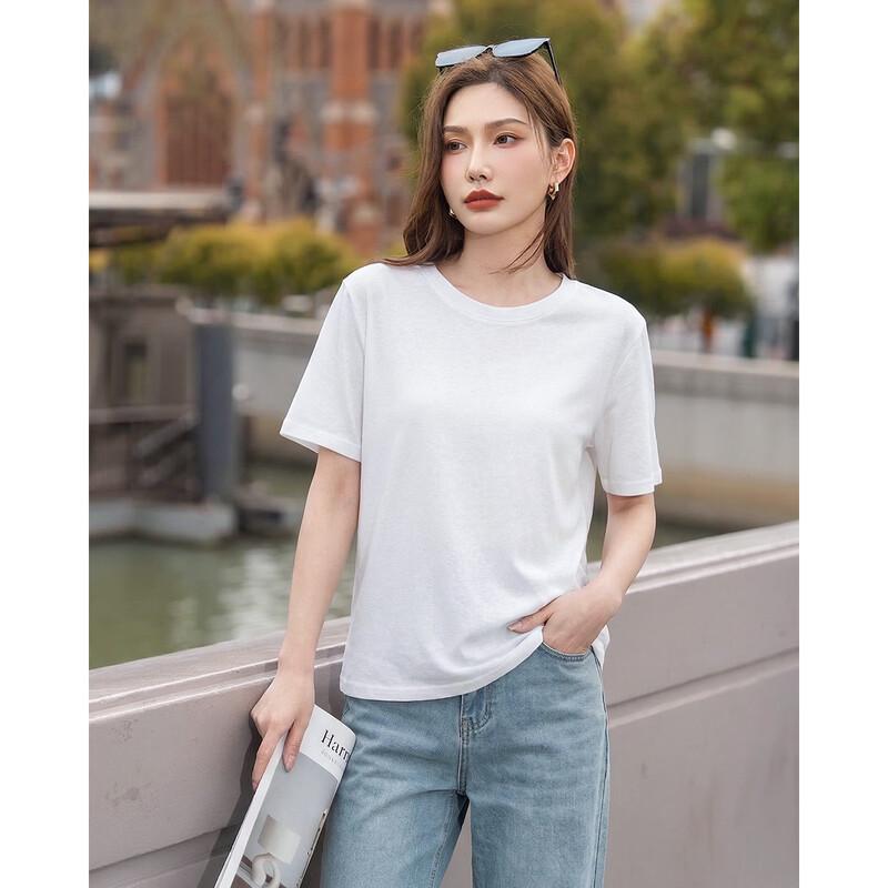 TERRE BLEUE Women's Casual Short Sleeve T-Shirt