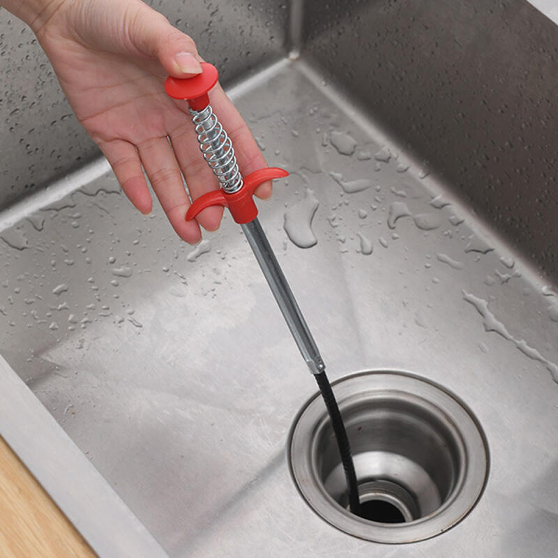 Drain/sink unclogging pliers Drain unclogging pliers