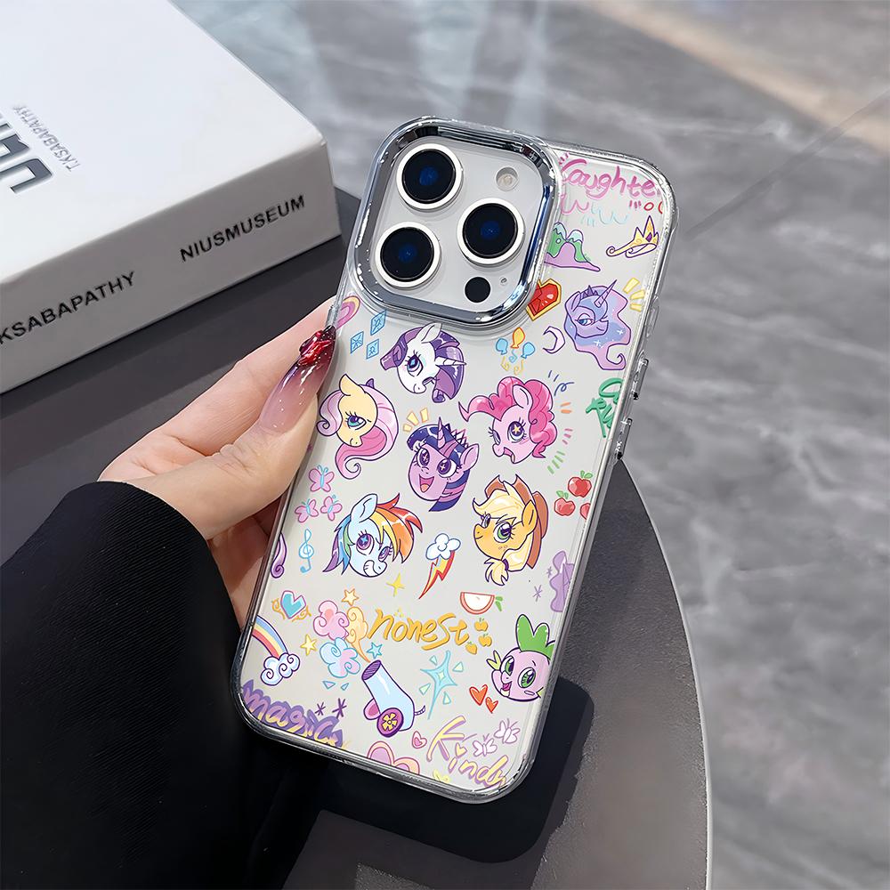 Cute cartoon My Little Pony Phone Case For iPhone 17 16e 16 15 14 13 12 11mini Pro Max X XR XSMAX 8 7 Air Plus Transparent Cover