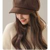 Women S Octagonal Winter Hat Vintage Face Slimming Painter Beret
