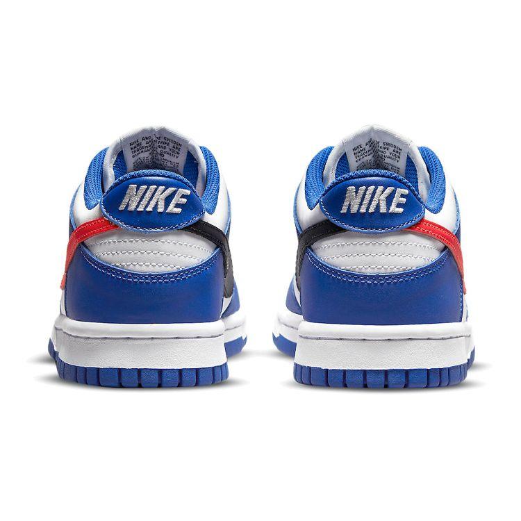 Nike Dunk Low GS Game Royal Crimson Buty Sportowe Dziecięce Niebieskie Białe Czarne CW1590-104