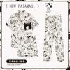 Soft Waxy Rabbit Pajamas Women's Japanese Milk Gentle and Cute Cartoon Girly Casual Short-sleeved Loungewear Three-piece Set