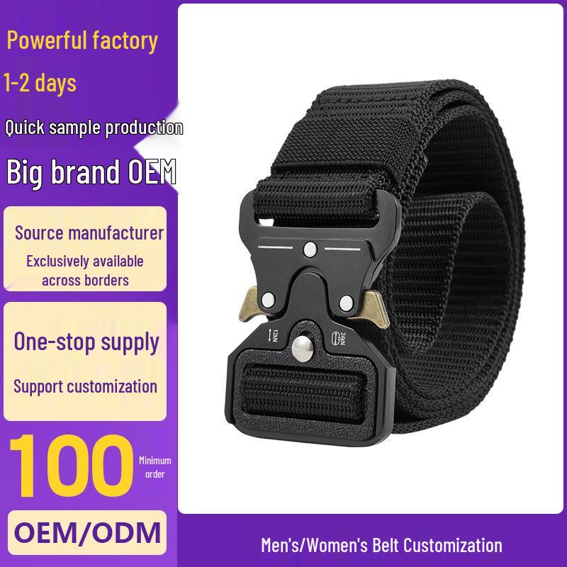 

Cobra Tactical Men s Nylon Belt - Outdoor Leather Buckle for Military Training & Workwear 125cm зелений