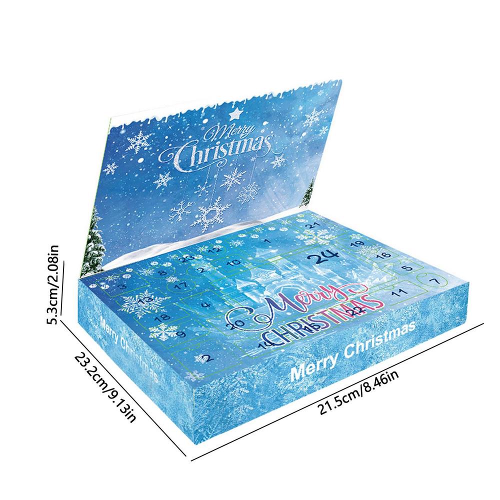 2025Christmas DIYs Jewelry Hairpin Toy Advent Calendar Gift Box For Girl Kids 24Days Countdown Calendar New Year Christmas Gift