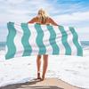 Ręcznik plażowy Szybkoschnący Ręcznik kąpielowy Outdoor Mikrofibra Paski Drukowany Miękki Chłonny Ręcznik Lato