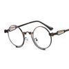 Classic Steampunk Unisex Sunglasses Latest Designer Round Glasses for Men and Women Vintage Brand Punk Shades