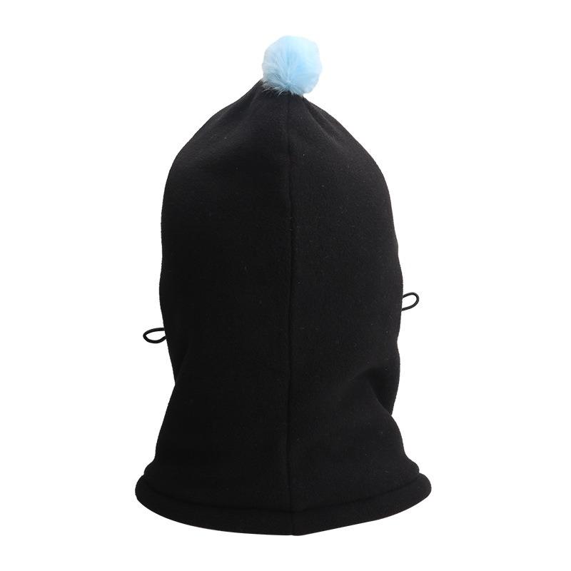 Children's hats Autumn and winter boys and girls scarf ear protection integrated middle and older children winter warm windproof cap cap