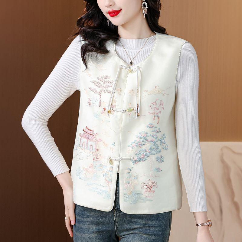 Vest 2025 Design Sense White Top Vest Outer Wear