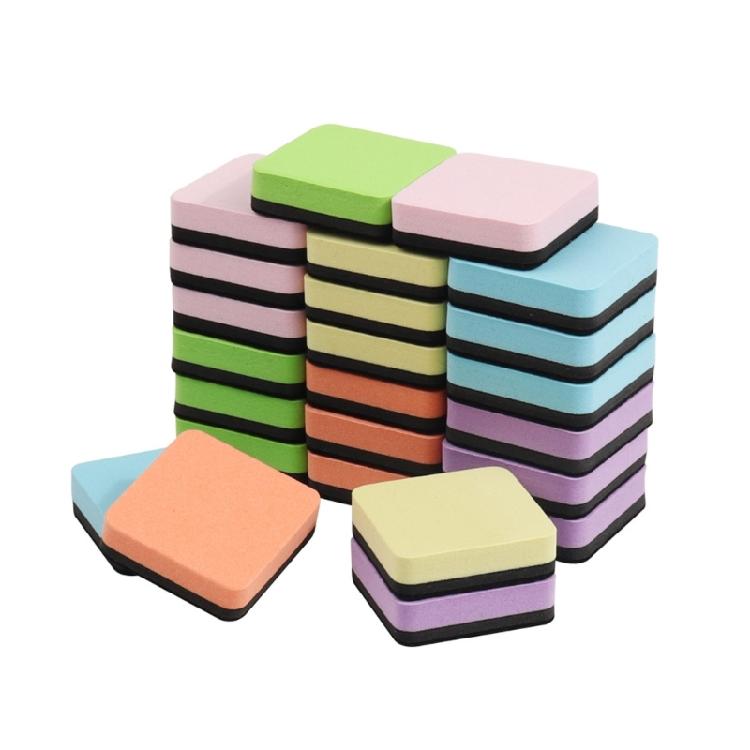 24/48 Pcs Dry Eraser Felt Board Eraser Chalkboard Cleaner Whiteboard Eraser Classroom Office Supplies