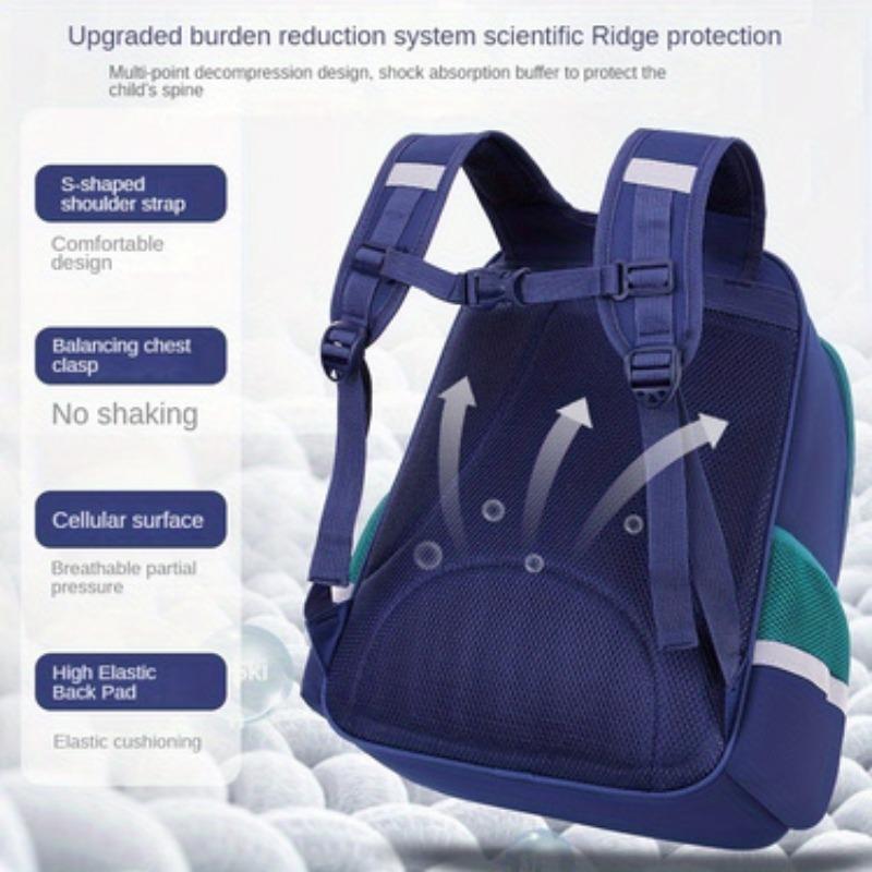 1pc-Lightweight,breathable Backpack Suitable for Boys&girls in Grades 1-6,scientifically Protects The Spine,with Fabric