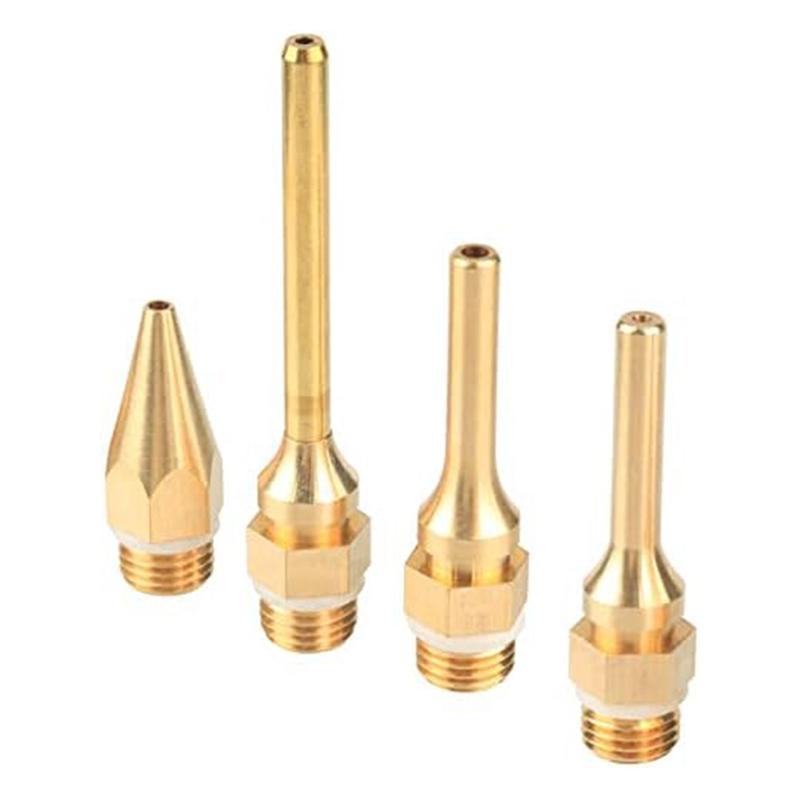 AEE4-4Pcs Interchangeable Copper Glue Gunnozzle Set For Hot Melting Glue Guns Bore 2.0Mm 3.0Mm