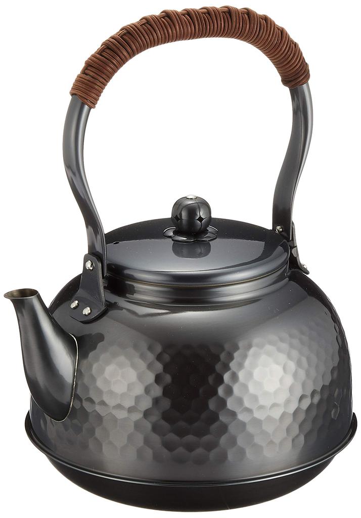 Shinkodo Makoto Pure Copper Black Copper Finish Hammered Kettle 2.3L BC-7 1896g Black