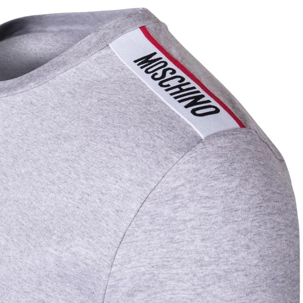 Moschino Mens Taped Shoulders Long-Sleeved T-Shirt