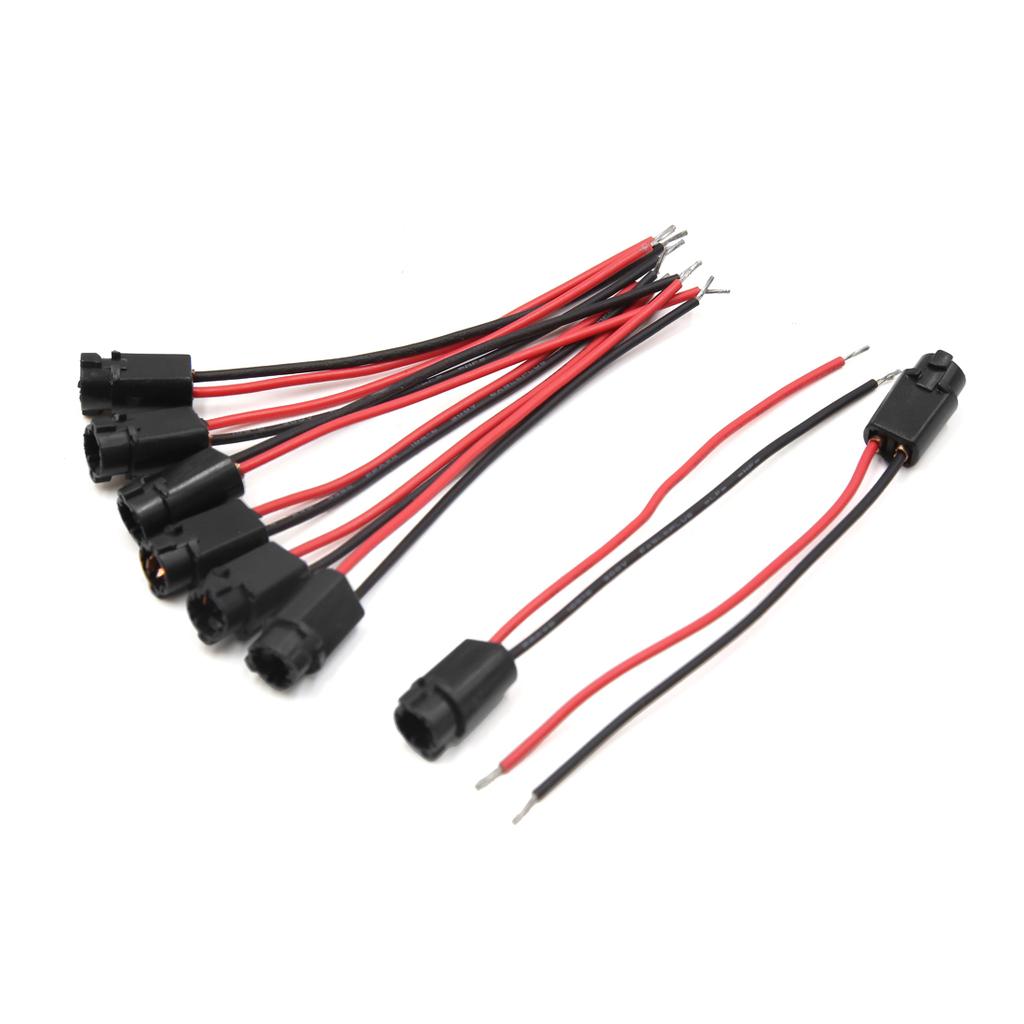 2/3/4/5/10Pcs T5 Panel Light Lamp Bulb Dashboard Indicator Extension Wire Harness Socket Connector for Car T5 Light Socket