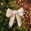 Door Window Holiday Ornaments Christmas Bows for Wreath Merry Craft Bow Ornaments Winter Tree Tiered Garland Decoration Tree Front Door,