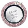 Rhinestone Car Engine Start Stop Decoration Ring, Car Push Start Button Ring, Push Start