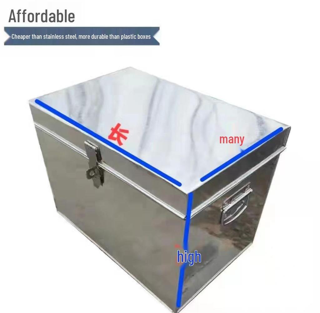 Galvanized White Iron Lockable Tool and Storage Box
