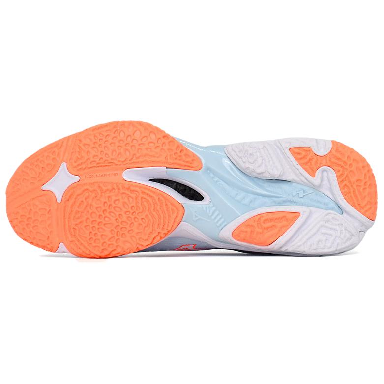Men's Sneakers Mizuno Wave Lightning Volleyball Shoes Unisex Low-top White/Gray