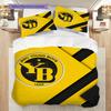 BSC YB Muster Bettwäsche Steppdecke Set Bettbezug Kissenbezug Heimdekoration Geburtstagsgeschenk (1 Bettbezug + 2 Kissenbezüge, ohne Füllung)