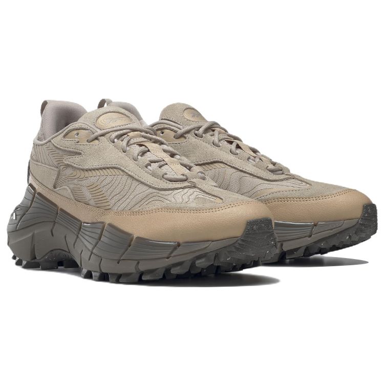 Reebok Zig Kinetica 2.5 Edge Modern Beige Sahara Unisex Sneakers Brown Trek-Grey GZ2184