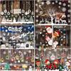 Christmas Window Stickers Santa Claus Snowflake DIY Wall Decal 2026 Christmas Decorations For Home New Year Ornaments Gift 2026