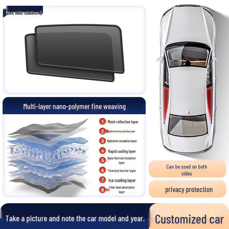 Changan CS75 Magnetic Sunshade Mesh Curtain