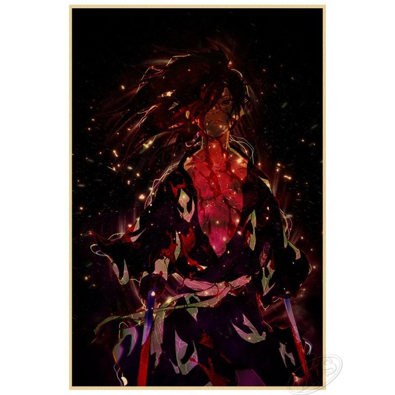 Poster Art Anime Vintage Dororo Hyakkimaru Decor de Perete Clasic din Hârtie Kraft pentru Dormitor Copil Decor Acasă Cuadros și Pictură Murală