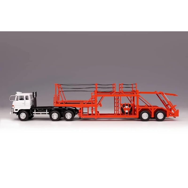 

DD-MODELS 1/64 Mitsubishi Fuso FV Погрузочная машина гусеничная красно-белая FUSO TRANSPORTER мини-автомобиль [продукт]