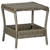 VidaXL Salon de jardin 2 pcs avec coussins Résine tressée Marron