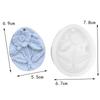 3D Rose Flower DIY Flower Mold Oval Shape Resin Mould Baking Tools Plaster Mold  DIY Handicrafts
