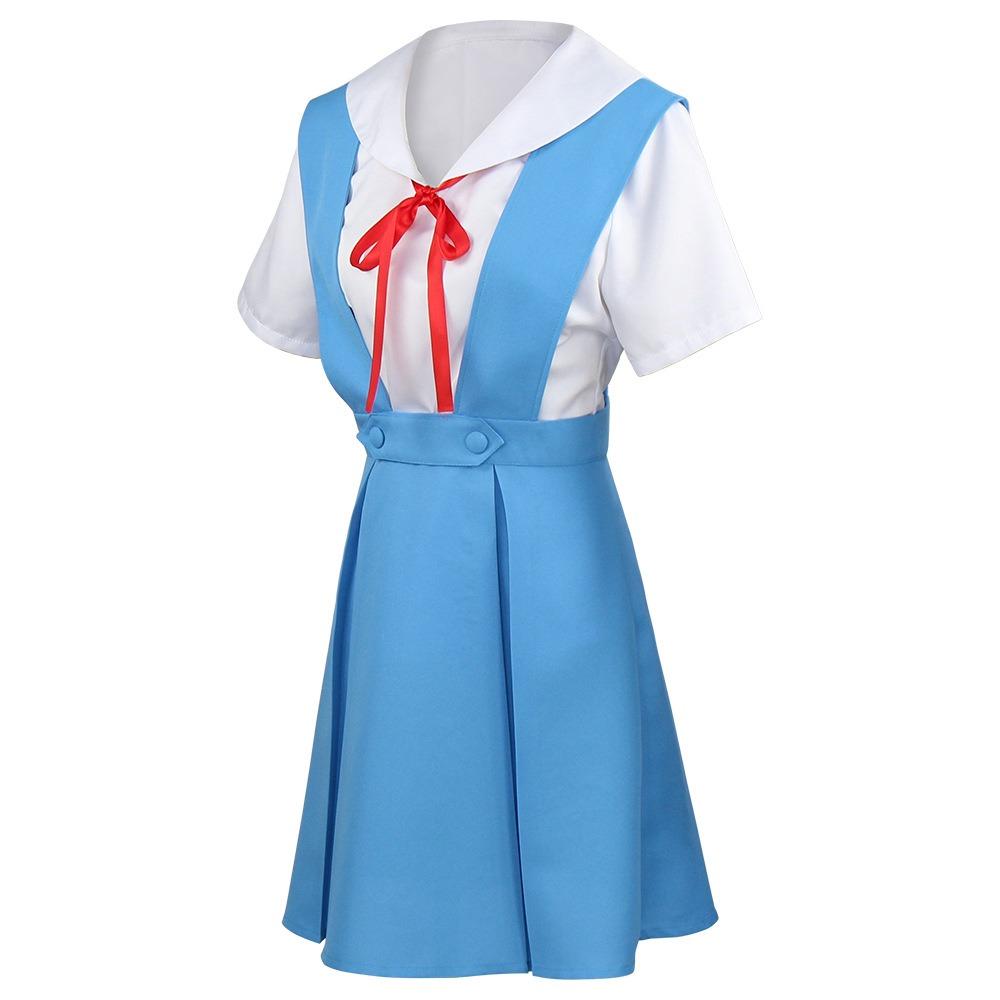 Ayanami Rei Cosplay Dress With Socks Asuka Langley Sohryu School Uniform Ayanami Rei Outfits  For Anime Comic Con Asuka Cosplay