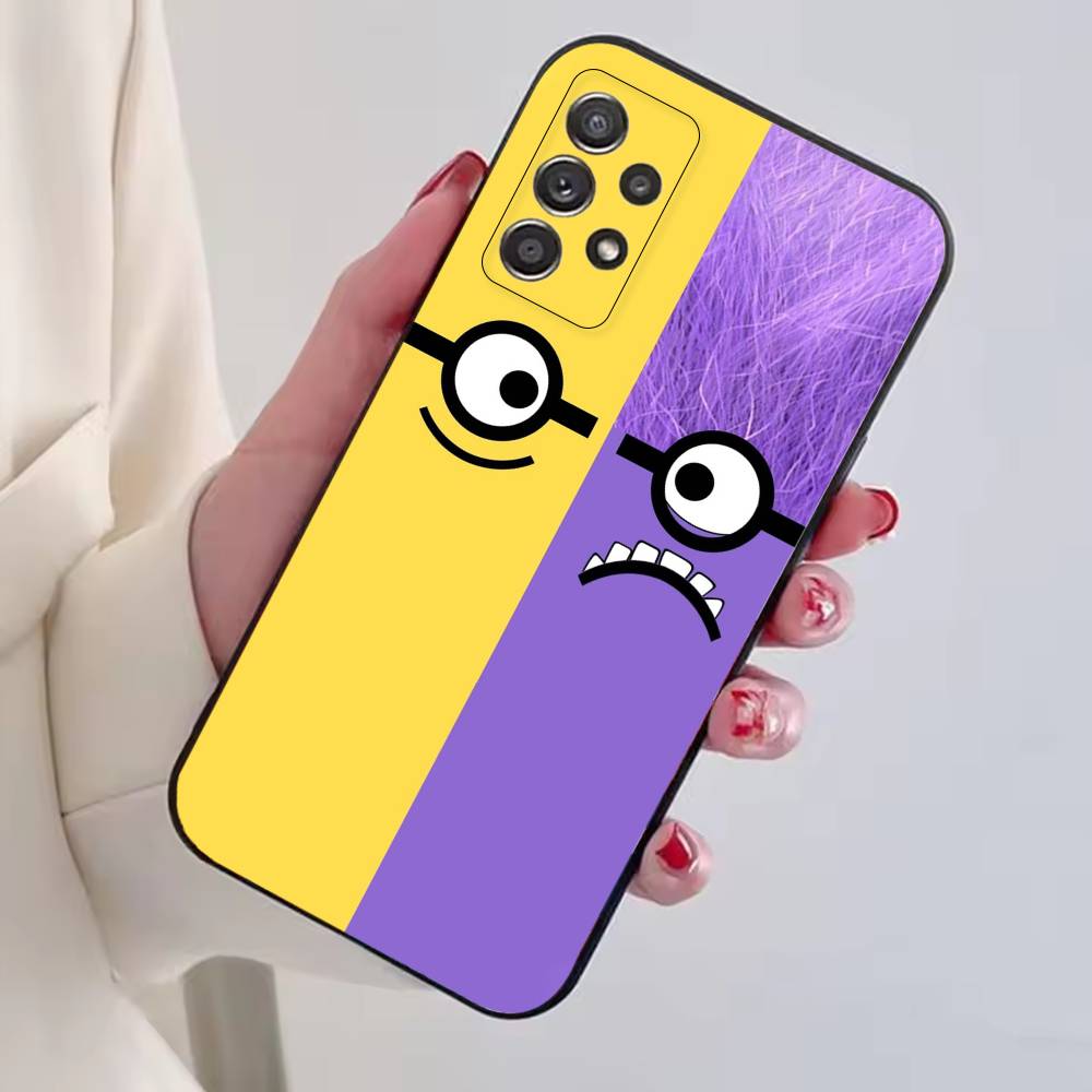 Cartoon M-Movie M-Minions Phone Case For Samsung S25,S24,S21,S22,S23,S30,Ultra,S20,Plus,Fe,Lite,Note,10,Black Cover