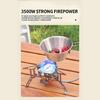 Windproofs Triangular Brackets Camping Burners 3500W High Efficiency Burners Metal Texture Suitable for Outdoor Cooking