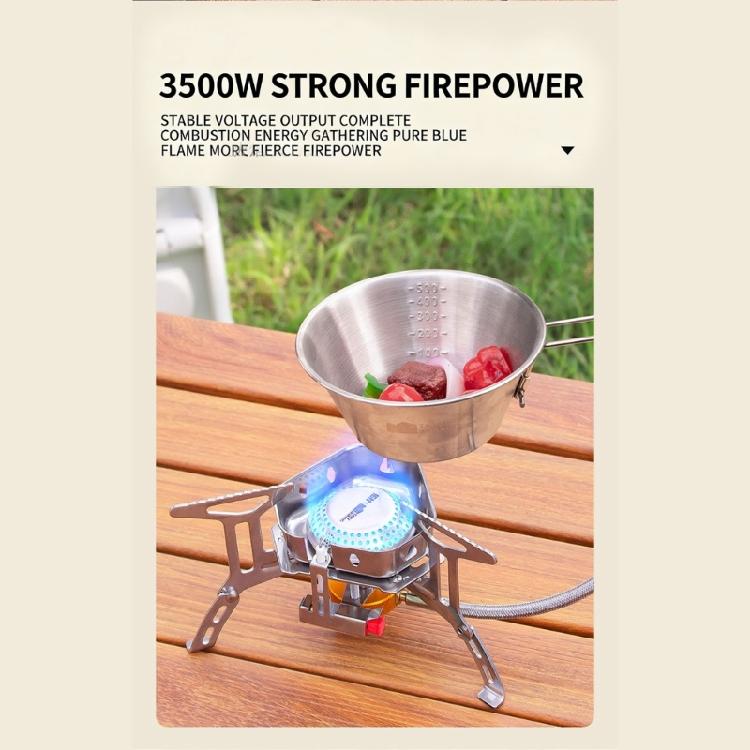 Windproofs Triangular Brackets Camping Burners 3500W High Efficiency Burners Metal Texture Suitable for Outdoor Cooking