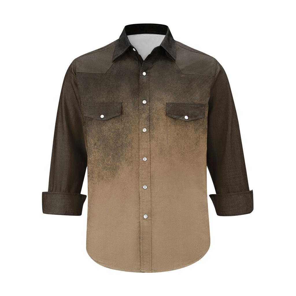 Men'S Fashionable Lapel And Shoulder Length Short Sleeved Casual Top