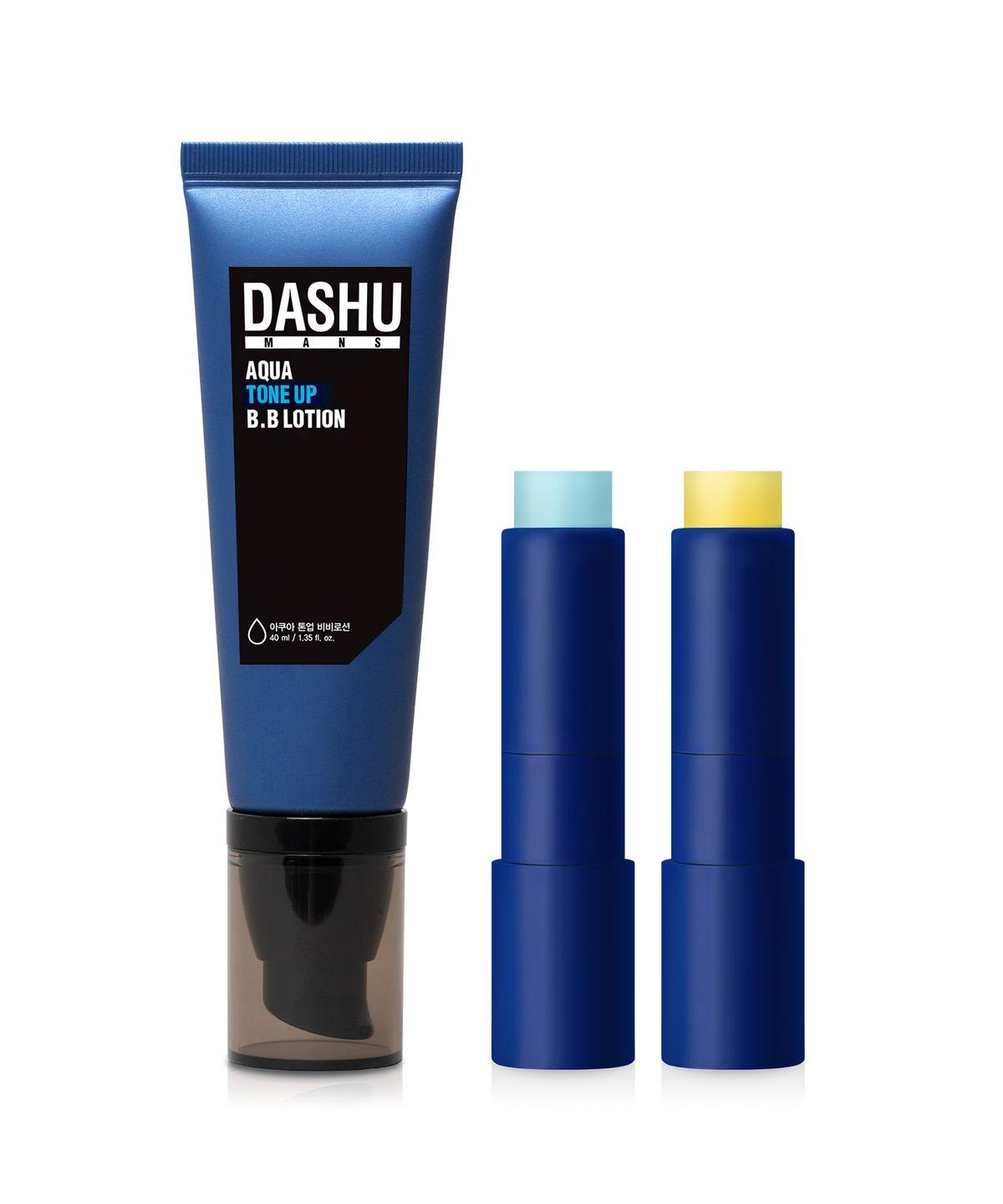 SET BB Lotion + Color Change Lip Balm (Warm Tone, Cool Tone) Warm Orange 3.9g