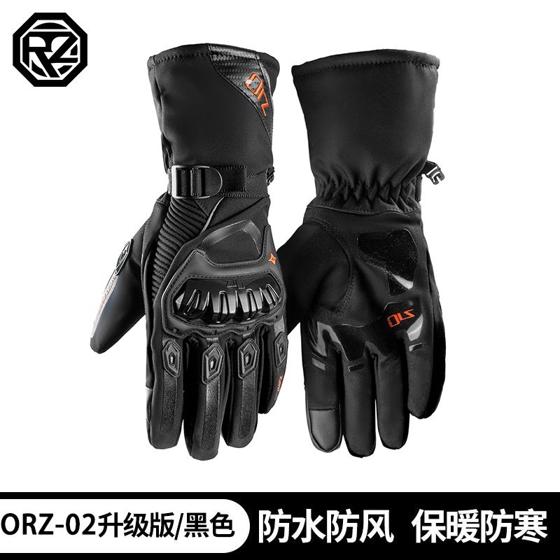 

2026 NEW ORZMotorcycle Gloves Man Touch Screen Winter Warm Waterproof Windproof Protective Gloves Guantes Moto Luvas Motosiklet M