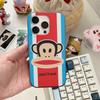 Classic Fashion Logo P-Paul F-Frank For IPhone 16 15 14 13 12 11 17 Pro Max Plus Wave Corrugated Phone Case Anti Drop Cover