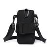 Men's Multi-Layer Nylon Sport Bag – Convertible Crossbody with Phone Pocket for Outdoor Travel & Daily Use