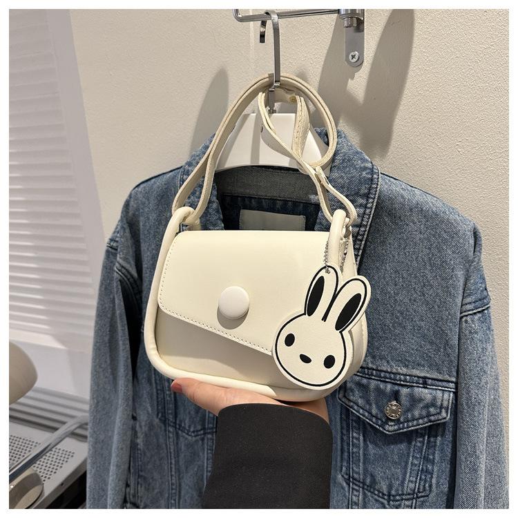 

Корейская версия популярных сумок для женской новой модной простой маленькой квадратной сумки с персонализированным нишевым дизайном в стиле инс, сумки-мессенджеры белый