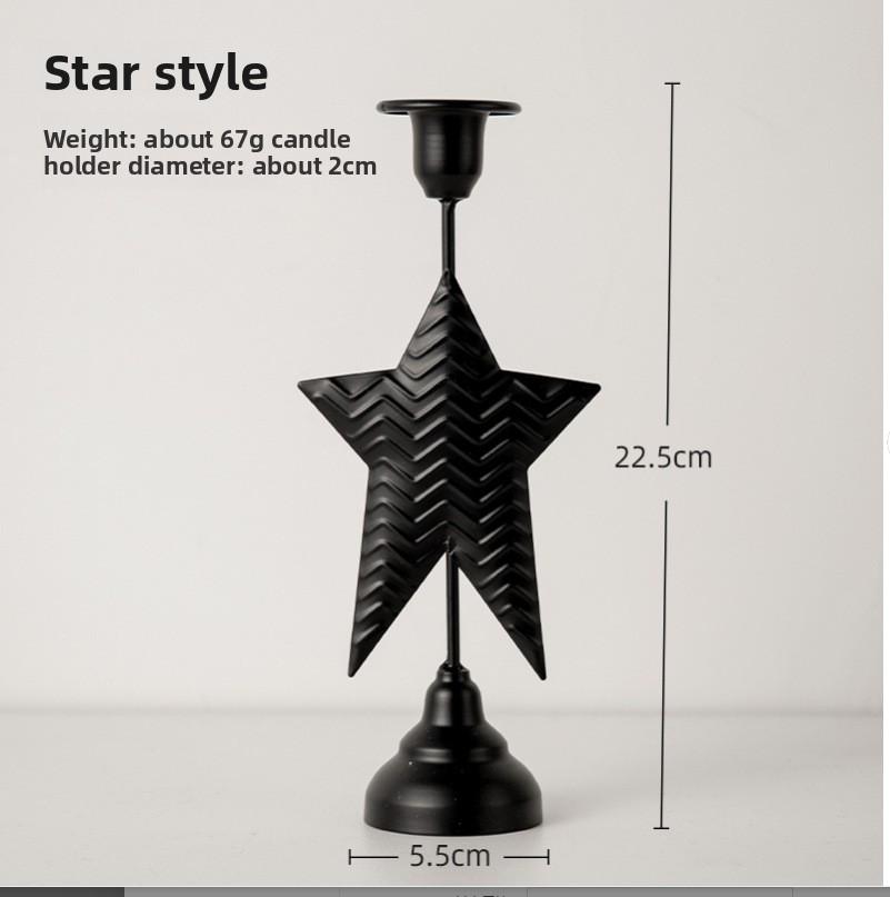 

1pcs African Style Creative Candle Holder Restaurant Table Decoration Bar Decoration Metal Candle Holder Home Decor