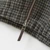 broadcast Women's Vintage Plaid Short Wool Coat