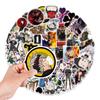 50 Japanese Comic Black Five-leaf Clover Graffiti Stickers Helmet Mobile Phone Computer Refrigerator Decoration Stickers