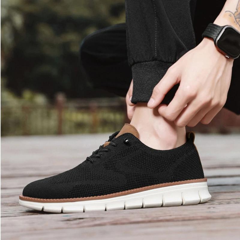 Brand Casual Shoes for Men Fashion Men's Large-size Loafers Breathable Lightweight Male Social Shoes Male Falts Chaussure Hommes