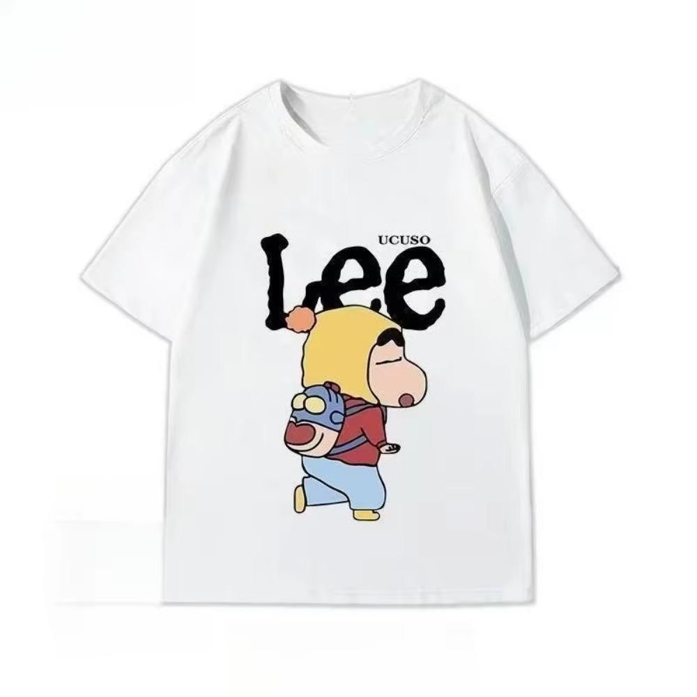 Crayon Shin-chan Joint T-shirt Men's and Women's Trendy Brand Short-sleeved Summer Pure Cotton Half-sleeved Loose Couple Top