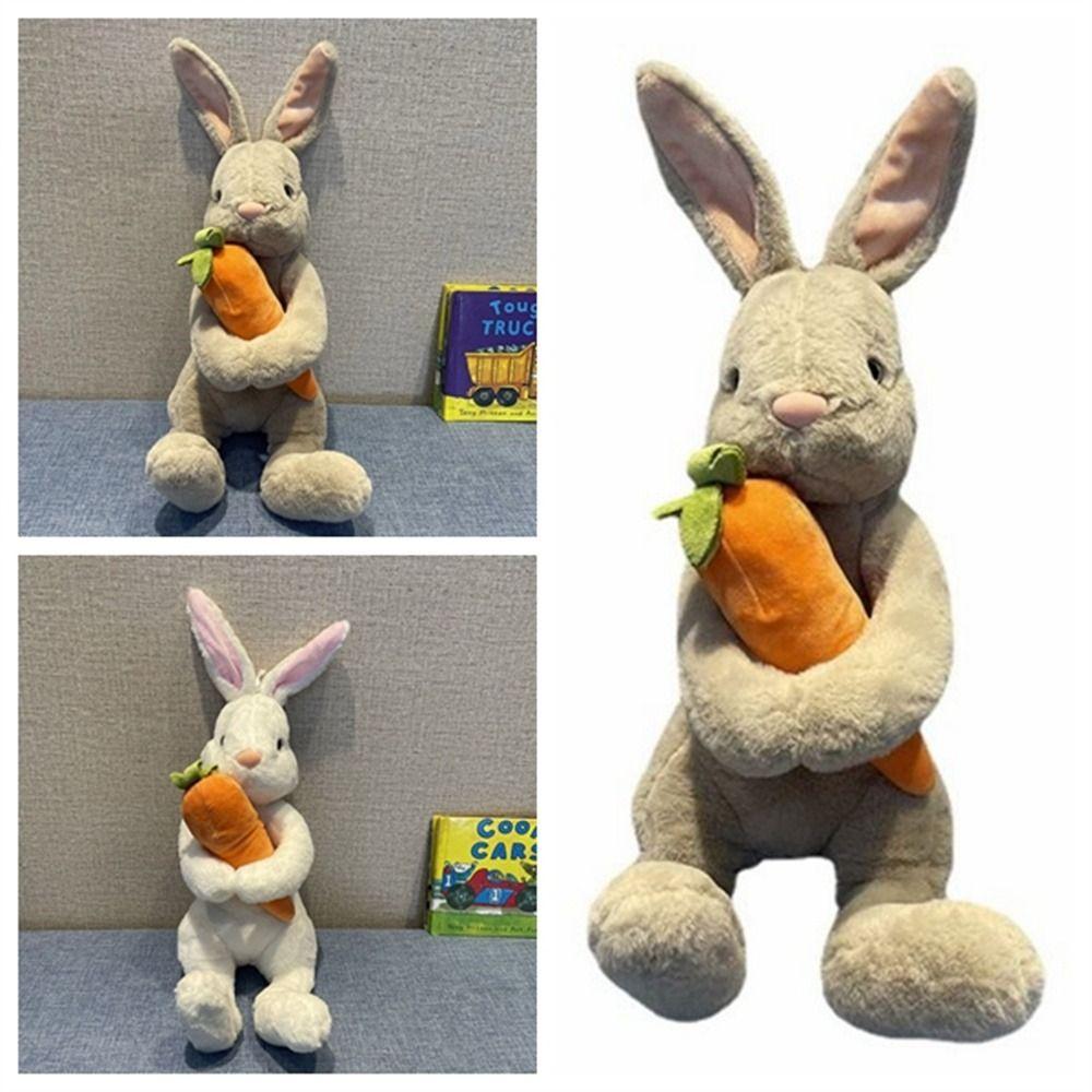 Simulation Rabbit Plush Toys Sitting Bunny Stuffed Rabbit Doll Cuddle   Hugging Pillows