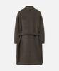Draw Fit Premier Pure Wool Balmacaan Coat [Melange Brown]